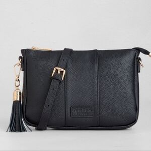 NEW Pom Pom London City Slim Bag Black